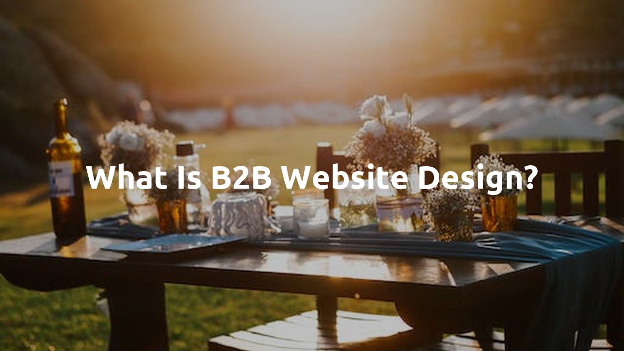 What is B2B website design?