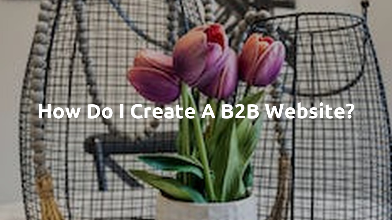 How do I create a B2B website?