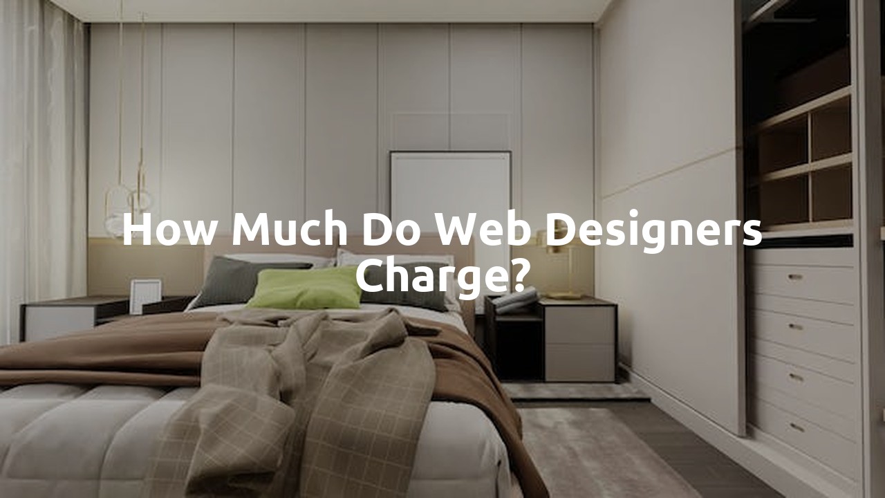 How much do Web designers charge?