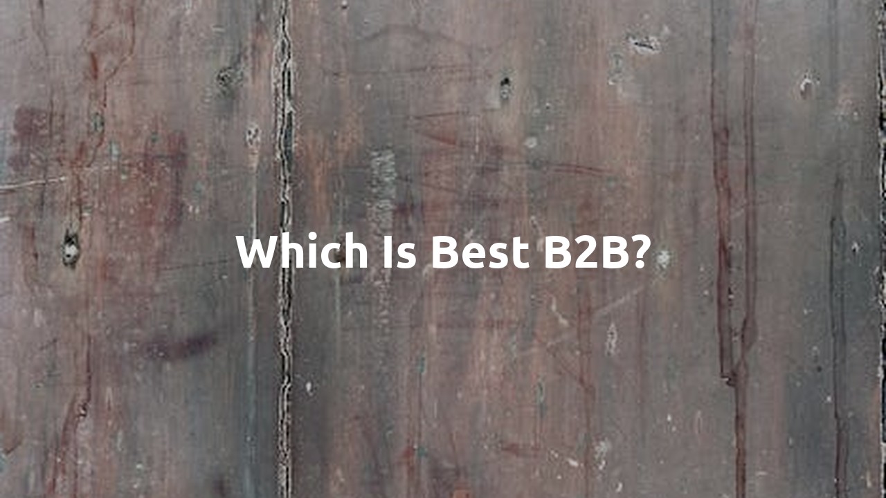 Which is best B2B?