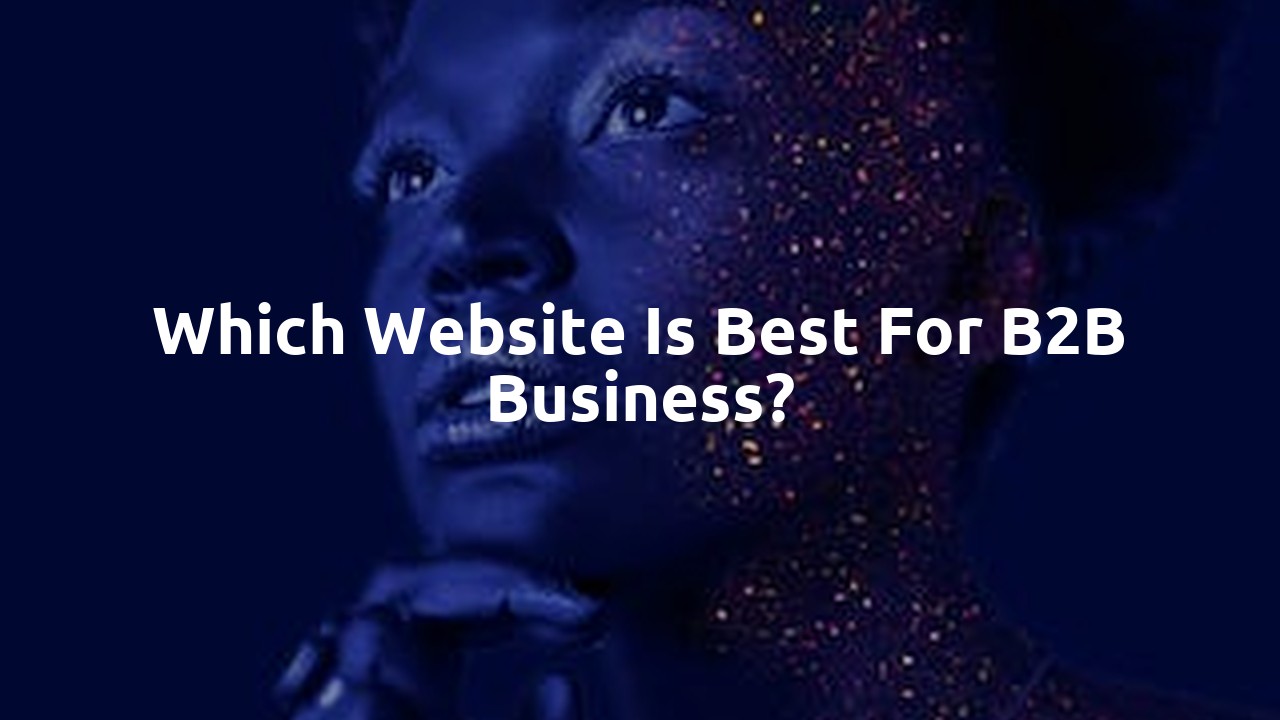 Which website is best for B2B business?