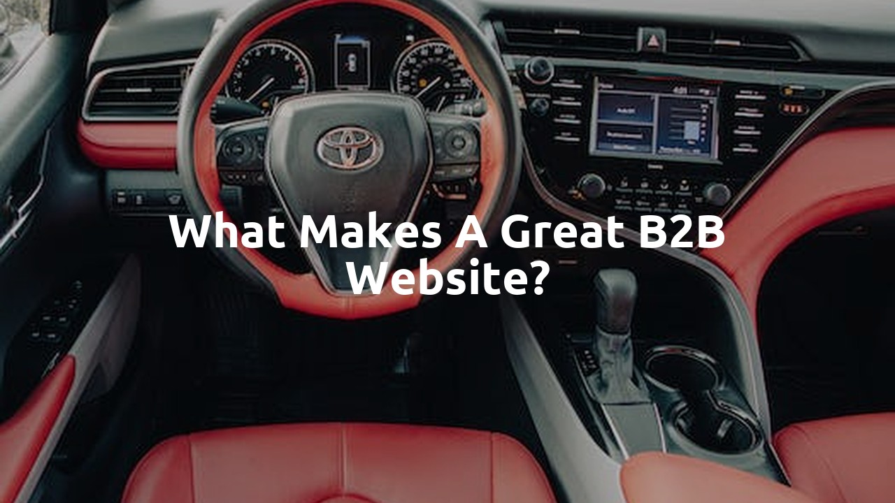 What makes a great B2B website?