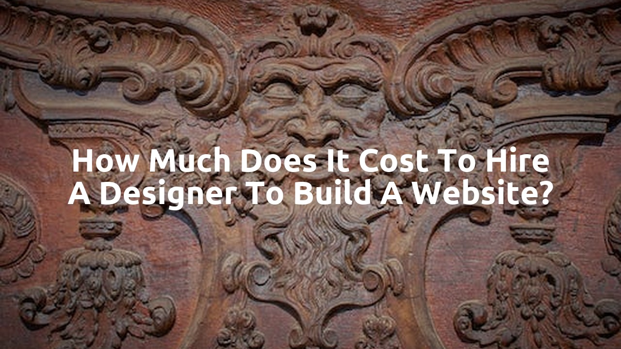 How much does it cost to hire a designer to build a website?